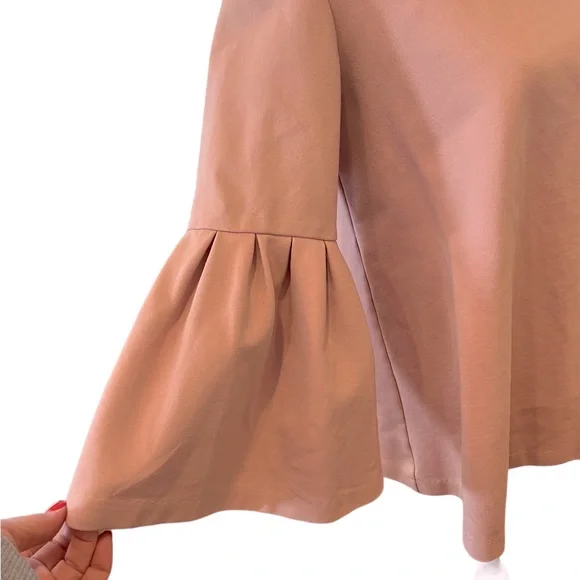OXFORD SUNDAY Faux Suede Bell 3/4
Sleeve Blouse Size Large Dusty Light Pink - Picture 6 of 11